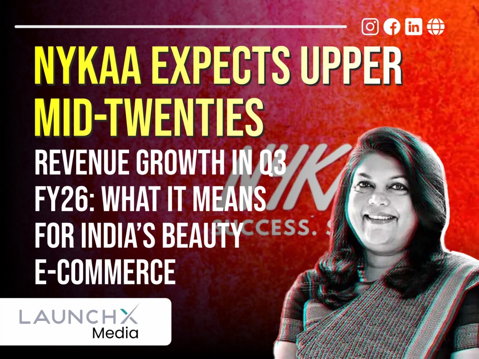 Nykaa Revenue Growth Surges: Upper-Mid-Twenties Percent Expected in Q3 FY26