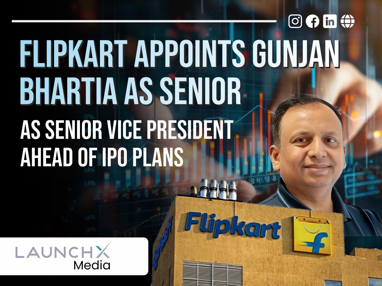 Flipkart Appoints Gunjan Bhartia as Senior Vice President Ahead of IPO Push
