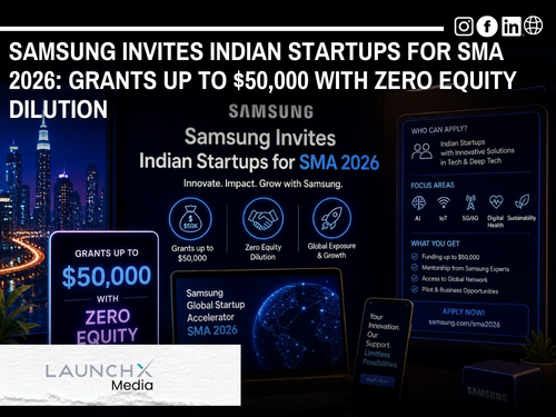 Samsung Invites Indian Startups for SMA 2026 with Grants Up to $50K: Full Details