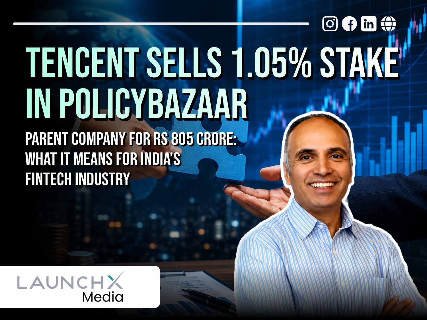 Tencent Sells 1.05% Stake in Policybazaar for Rs 805 Crore: 7 Major Market Insights