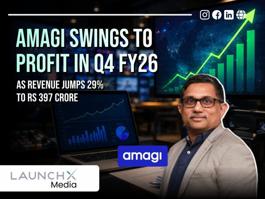 Amagi Turns Profitable in Q4 FY26 as Revenue Surges 29% to Rs 397 Crore