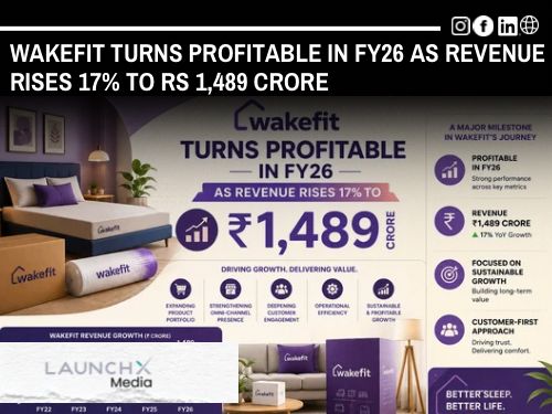 Wakefit Turns Profitable in FY26 as Revenue Surges to Rs 1489 Crore