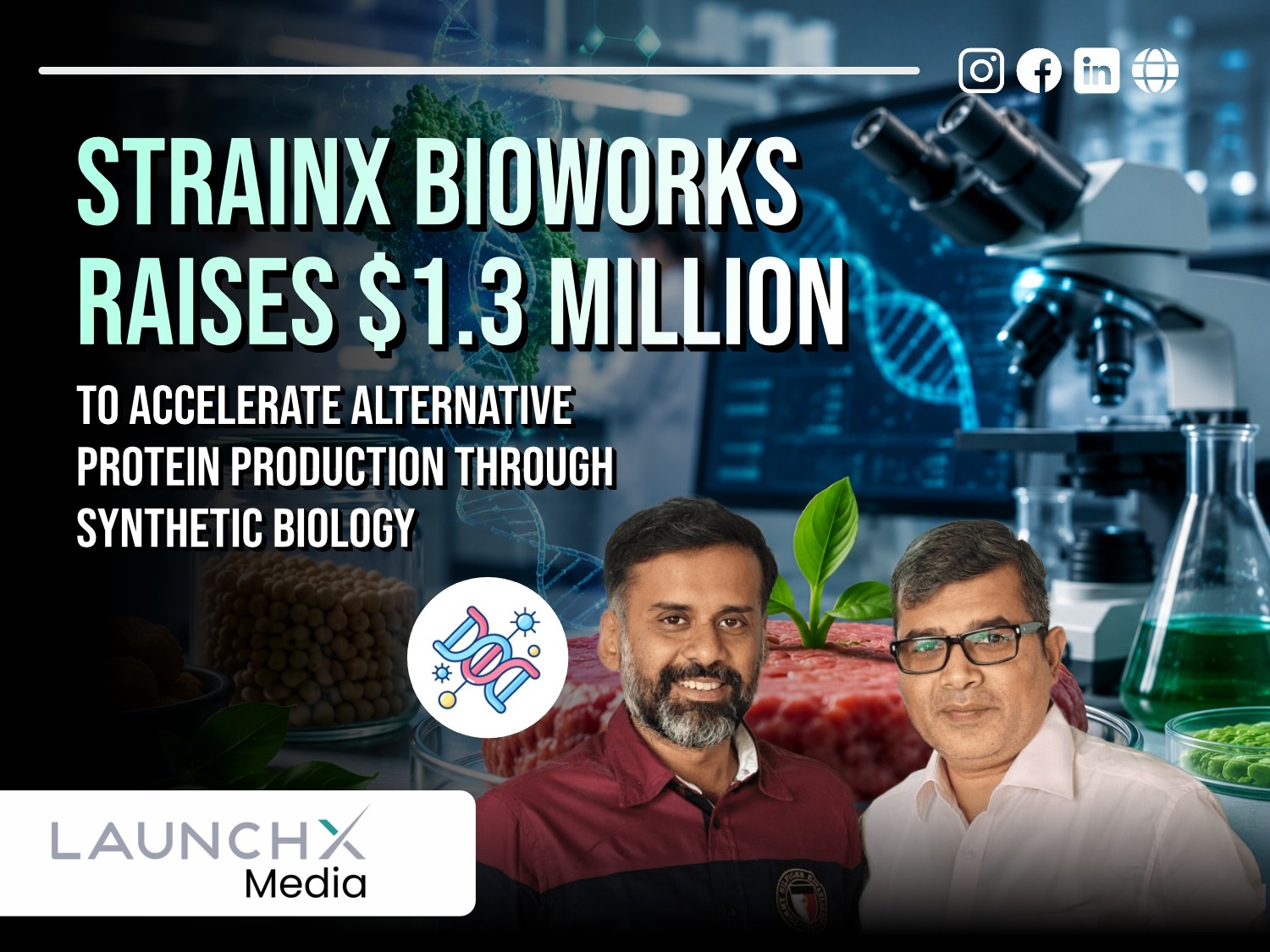 StrainX Bioworks Raises $1.3 Million to Transform Alternative Protein Production
