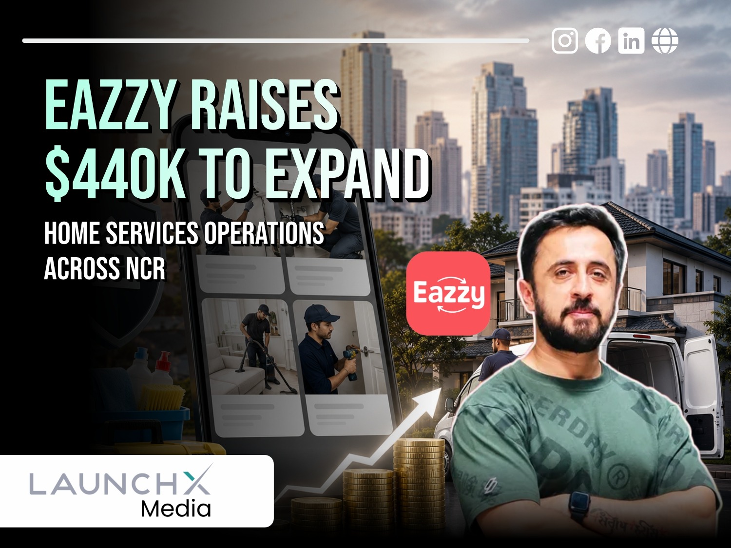 Eazzy Raises $440K Funding to Transform Indias Home Services Market Across NCR